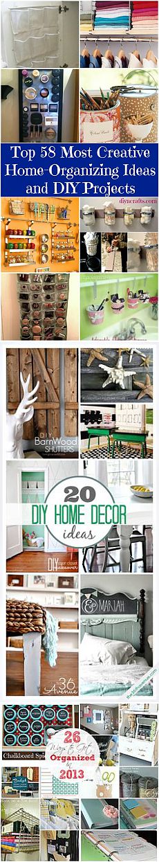 Top 58 Most Creative Home-Organizing Ideas and DIY Projects